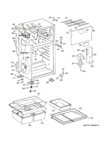 02 - Cabinet parts for Ge Refrigerator GTS18QCRERWW from AppliancePartsPros.com