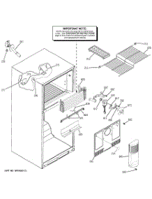 02 - Freezer Section parts for Ge Refrigerator GTS18IBRDRWW from AppliancePartsPros.com