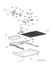 05 - Unit Parts parts for Ge Refrigerator TNX22BACBLBB from AppliancePartsPros.com