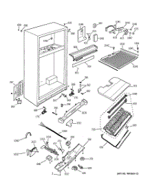 03 - Cabinet parts for Ge Refrigerator TNX22BACBRWW from AppliancePartsPros.com