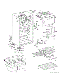 02 - Cabinet parts for Ge Refrigerator GTT18FBRFRWW from AppliancePartsPros.com