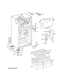 02 - Cabinet parts for Ge Refrigerator GTS18ABRFRWW from AppliancePartsPros.com