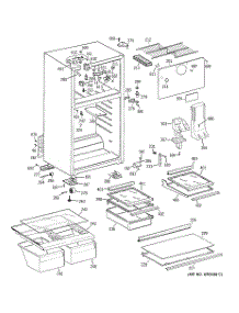 02 - Cabinet parts for Ge Refrigerator GTT18HBRERWW from AppliancePartsPros.com