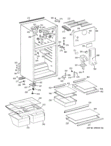 02 - Cabinet parts for Ge Refrigerator GTG15HBRCRWW from AppliancePartsPros.com