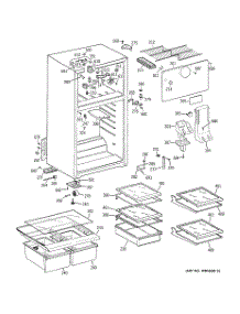 02 - Cabinet parts for Ge Refrigerator GTS16KBRFRCC from AppliancePartsPros.com