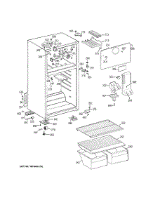 02 - Cabinet parts for Ge Refrigerator GTR18BBRERCC from AppliancePartsPros.com
