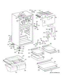 02 - Cabinet parts for Ge Refrigerator GTT18HBRFRWW from AppliancePartsPros.com