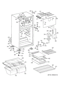 02 - Cabinet parts for Ge Refrigerator GTS18FBRERWW from AppliancePartsPros.com