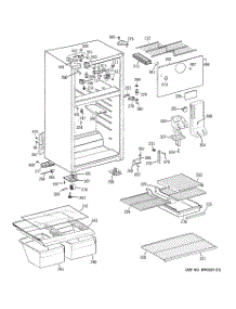 02 - Cabinet parts for Ge Refrigerator GTT18FBRERWW from AppliancePartsPros.com