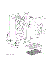 02 - Cabinet parts for Ge Refrigerator GTR18ABRERWW from AppliancePartsPros.com