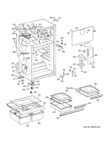 02 - Cabinet parts for Ge Refrigerator GTS18XCRFRWW from AppliancePartsPros.com