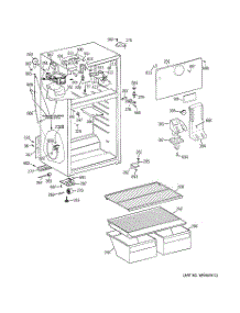 02 - Cabinet parts for Ge Refrigerator GTS17BCRELCC from AppliancePartsPros.com