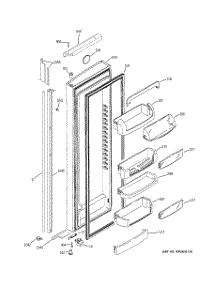 02 - Fresh Food Door parts for Ge Refrigerator PIG21MIMHFBB from AppliancePartsPros.com