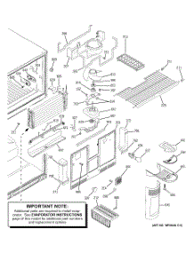 03 - Freezer Section parts for Ge Refrigerator GTH22SBRARBS from AppliancePartsPros.com