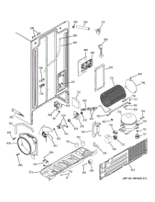 08 - Sealed System & Mother Board parts for Ge Refrigerator PSA22SIRBFSS from AppliancePartsPros.com