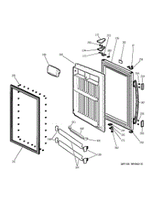 02 - Fresh Food Door parts for Ge Refrigerator GBS18HBRAWW from AppliancePartsPros.com