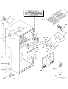 02 - Freezer Section parts for Ge Refrigerator GTH18DCRARBB from AppliancePartsPros.com