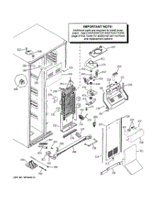03 - Freezer Section parts for Ge Refrigerator GSR23YBPAWW from AppliancePartsPros.com