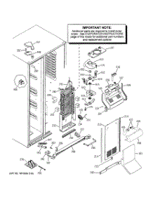 03 - Freezer Section parts for Ge Refrigerator PSG25MCMHCWW from AppliancePartsPros.com