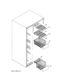 05 - Freezer Shelves parts for Ge Refrigerator PSG25MCMHCWW from AppliancePartsPros.com