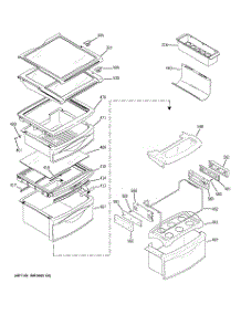 09 - Fresh Food Shelves parts for Ge Refrigerator PCG23NHMHFWW from AppliancePartsPros.com