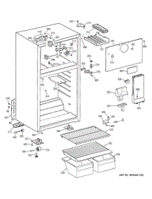 02 - Cabinet parts for Ge Refrigerator GTS16BBPERBB from AppliancePartsPros.com