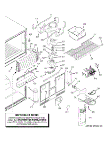 03 - Freezer Section parts for Ge Refrigerator GTS22KCPBRWW from AppliancePartsPros.com