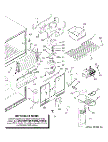03 - Freezer Section parts for Ge Refrigerator GTS22WCPBRWW from AppliancePartsPros.com