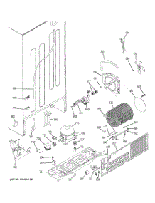 08 - Unit Parts parts for Ge Refrigerator GTS22WCPBRWW from AppliancePartsPros.com