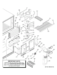 03 - Freezer Section parts for Ge Refrigerator GTS22KBPBRCC from AppliancePartsPros.com