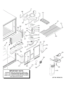 03 - Freezer Section parts for Ge Refrigerator GTS22JBPBRCC from AppliancePartsPros.com