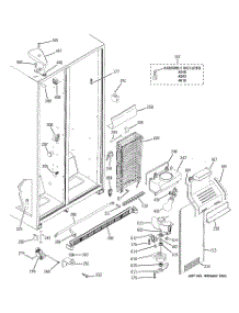 03 - Freezer Section parts for Ge Refrigerator GSL22WGPEBS from AppliancePartsPros.com