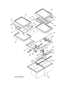 06 - Fresh Food Shelves parts for Ge Refrigerator GTS22UBPBRCC from AppliancePartsPros.com