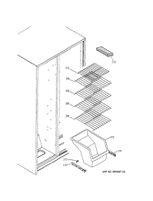 04 - Freezer Shelves parts for Ge Refrigerator GST22IBPCWW from AppliancePartsPros.com