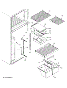 05 - Fresh Food Shelves parts for Ge Refrigerator GTS18DCPBLWW from AppliancePartsPros.com
