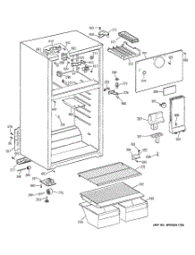 02 - Cabinet parts for Ge Refrigerator GTS16BBPFRBB from AppliancePartsPros.com