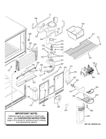 03 - Freezer Section parts for Ge Refrigerator GTS22KHPARWW from AppliancePartsPros.com