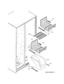 04 - Freezer Shelves parts for Ge Refrigerator PSA22SIPCFSS from AppliancePartsPros.com