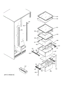 07 - Fresh Food Shelves parts for Ge Refrigerator GSG25IEPCFWW from AppliancePartsPros.com