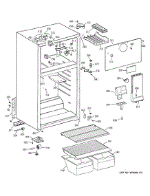 02 - Cabinet parts for Ge Refrigerator GTS16BBMFLAA from AppliancePartsPros.com