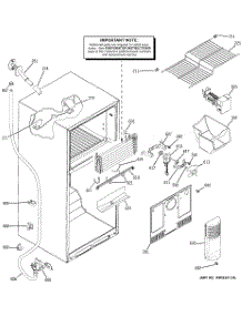 02 - Freezer Section parts for Ge Refrigerator GTS18DCPARBB from AppliancePartsPros.com