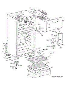 02 - Cabinet parts for Ge Refrigerator GTS18BBMFLWW from AppliancePartsPros.com