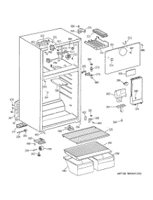 02 - Cabinet parts for Ge Refrigerator GTS18BBMELWW from AppliancePartsPros.com