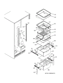 07 - Fresh Food Shelves parts for Ge Refrigerator GSS25UFPCCC from AppliancePartsPros.com