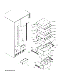 06 - Fresh Food Shelves parts for Ge Refrigerator GSS20IBPCCC from AppliancePartsPros.com