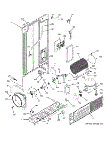 08 - Sealed System & Mother Board parts for Ge Refrigerator PSA25MIPDFBB from AppliancePartsPros.com