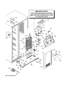 03 - Freezer Section parts for Ge Refrigerator GSK25LCNCCCC from AppliancePartsPros.com