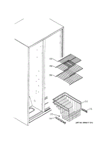04 - Freezer Shelves parts for Ge Refrigerator GSG25IEPDFWW from AppliancePartsPros.com