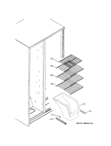04 - Freezer Shelves parts for Ge Refrigerator GSS22SGPDSS from AppliancePartsPros.com