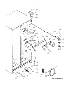 06 - Fresh Food Section parts for Ge Refrigerator SSS25KFPEWW from AppliancePartsPros.com